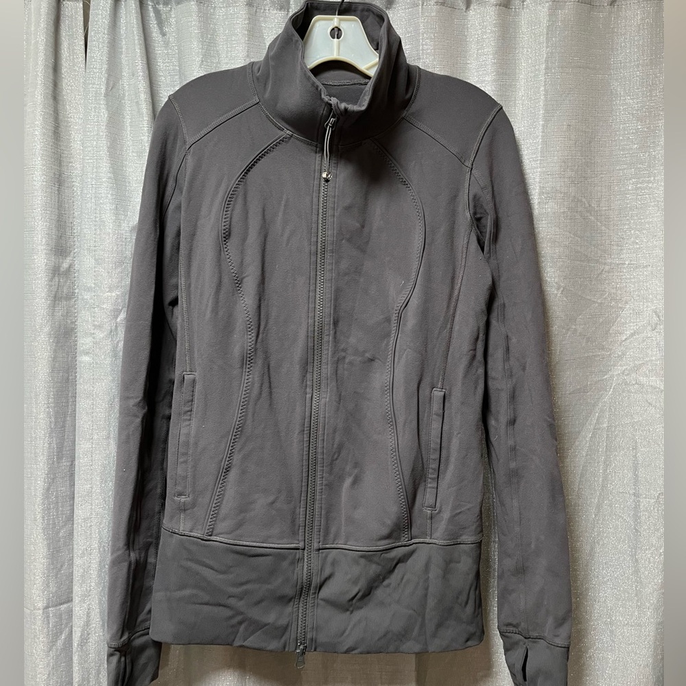 Lululemon Athletic Gray full zip size 8.